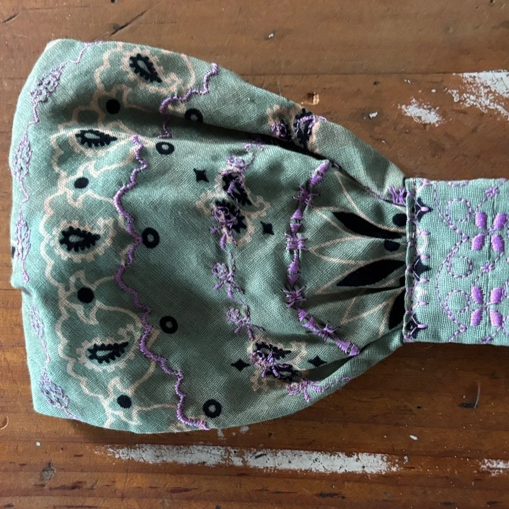 NWT Free People Curried Myrrh Sage Green Green Freebird Headband